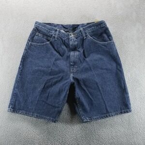 Wrangler Denim Shorts Mens 36 Blue Carpenter Straight 10" Baggy Jorts Y2K